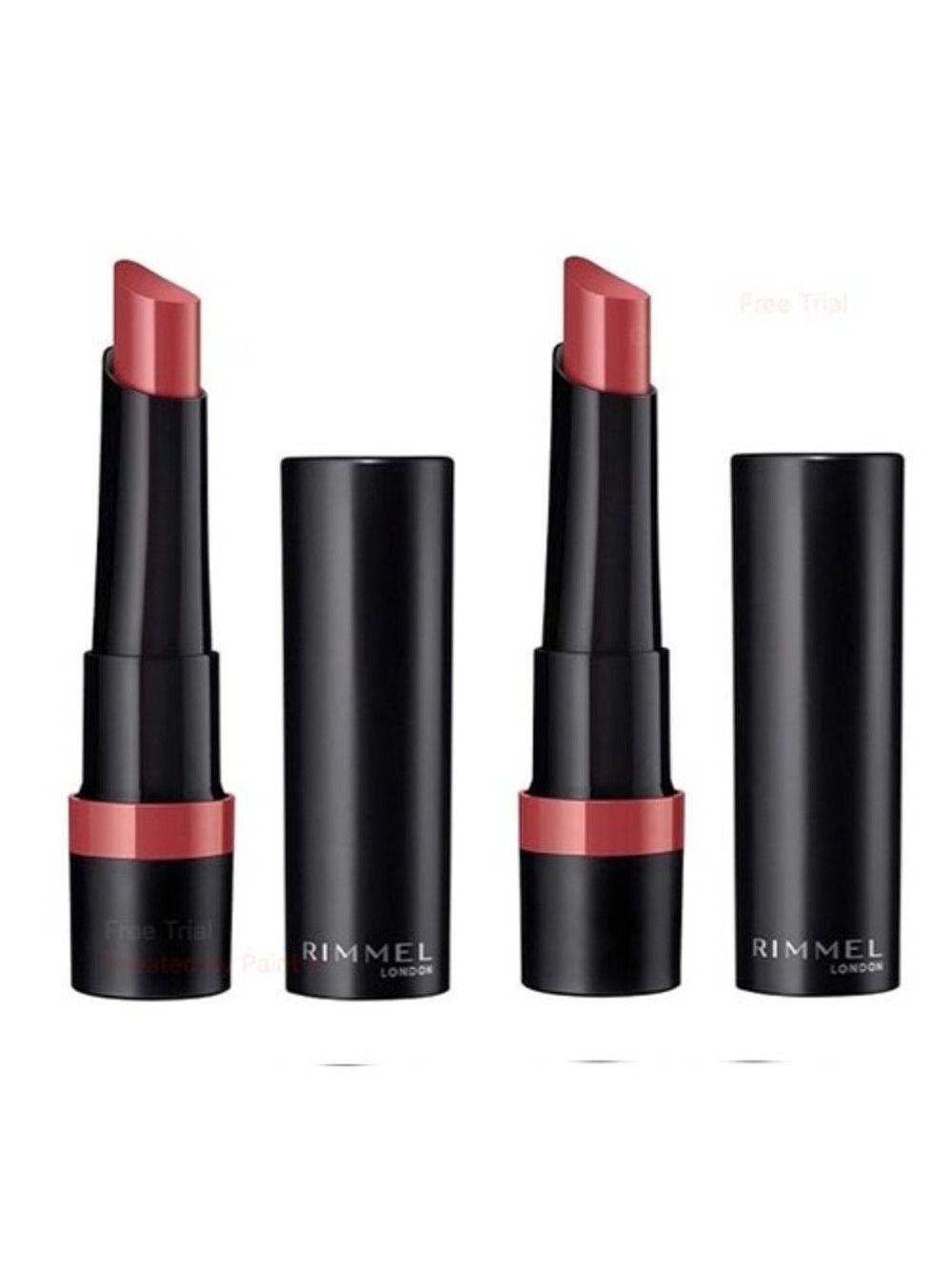 Lot of 2: NEW Rimmel London Lasting Finish Extreme Lipstick in 100 Hella Pink